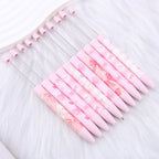 Beadable Long Pink Butterfly Pattern Ballpoint Pen for Crafting 6