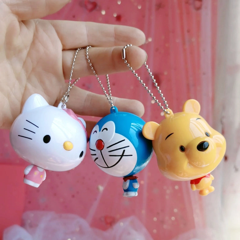 Retractable Measuring Tapes Plastic Cartoon Figure Case 2pcs