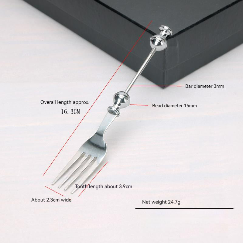 Beadable Spoon Stainless Steel Polished Finish Beadable Bar 9