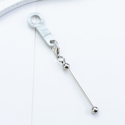Beadable Cup Charms Glitter Marble Texture