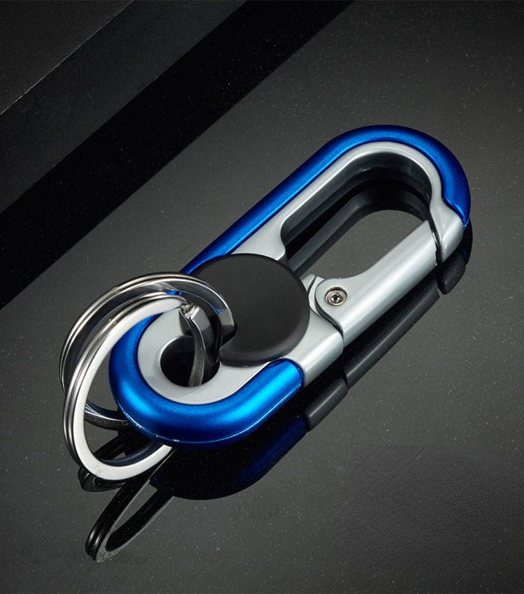 Metal Carabiner Keychain Zinc Alloy Vintage Style Black Blue Orange 7