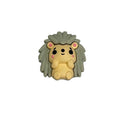 Silicone 3D Focal Beads Hedgehog Front Facing 20pcs 2