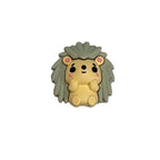 Silicone 3D Focal Beads Hedgehog Front Facing 20pcs 2