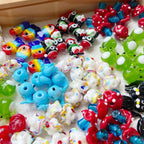 Hand Painted Animal Series Lampwork Glass Beads 1pc Adorable Characters 2