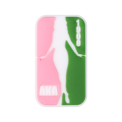 Silicone Focal Beads AKA Women Badge Layered AKA Emblems 20Pcs 14