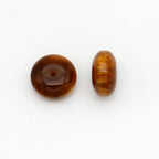 10mm Resin Rondelle Beads Imitation Gold Thread Amber 100pcs 4
