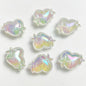 UV Finish Heart Star Acrylic Beads 14x20mm Glow In The Dark 50pcs 6