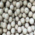 15mm Silicone Beads Multi Color Leopard Print 50pcs