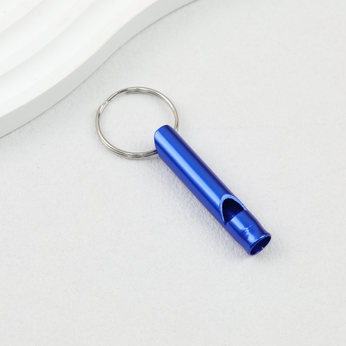 Outdoor Survival Whistle Keychain Aluminum Alloy Lightweight Durable
