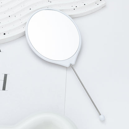 Beadable Plastic Mirror Handheld Oval