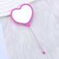 Beadable Plastic Mirrors Handheld Heart-shaped