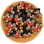 Silicone Focal Beads Christmas Mickey Carrying Gift Sack 20pcs 3