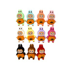 Silicone 3D Focal Beads Pumpkin Bunny Smiling Face Multi Color 20Pcs
