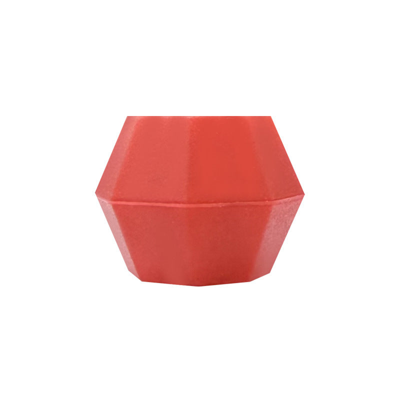 18mm Faceted Silicone Beads Colorful Geometric Shape 50pcs 12