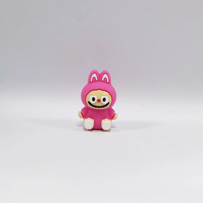 Silicone 3D Focal Beads Bunny Character Sitting Pose 20pcs 12