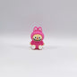 Silicone 3D Focal Beads Bunny Character Sitting Pose 20pcs 12