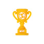 Silicone 3D Focal Beads Sport Football Trophy Jersey  20Pcs