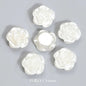 Pearl Imitation Camellia Acrylic Beads 10-18mm ABS Plastic 50pcs 6