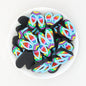Colorful Flip Flops 3D Silicone Focal Beads 20 pcs 4