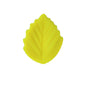 Colorful Leaf Silicone Beads Solid Color Matte Finish 20pcs 13