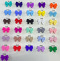 Bow Shape Silicone Beads with Vertical Hole 2.5mm 20pcs 4