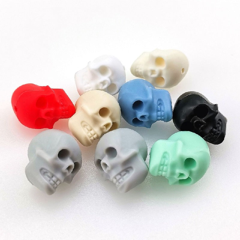 Silicone Focal Beads Halloween Ghost Pumpkin Bat Designs 10pcs 2