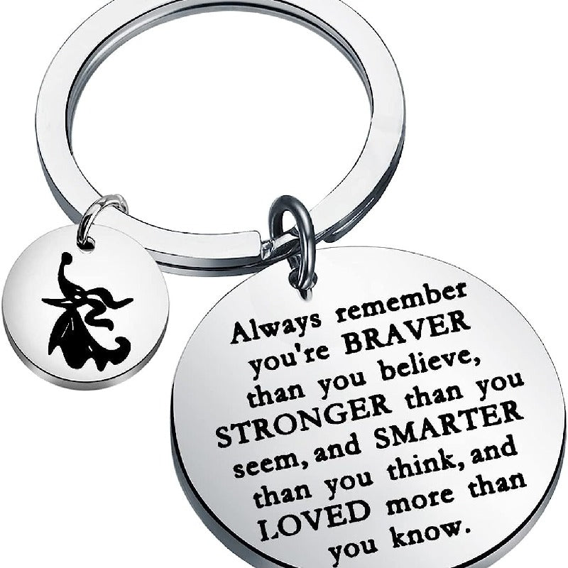 Ghost Dog Keychain Stainless Steel Inspirational Halloween Charm 3