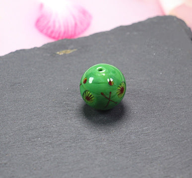Vintage Phoenix Eye Lampwork Glass Beads 20mm Round 10pcs 12