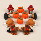 Silicone 3D Focal Beads Thanksgiving Pumpkins Give Thanks Hat 20pcs 3