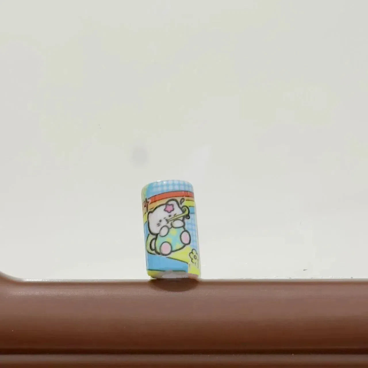 Hello Kitty Pattern Acrylic Tube Beads 20mm Pastel Colors 10pcs 4