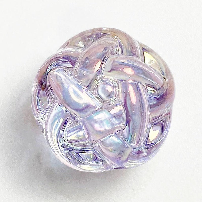 Transparent Acrylic Beads 16mm 18mm Iridescent Rainbow 10pcs 10