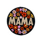 Silicone Focal Beads Mama Retro Floral Surround Text 20pcs - 1