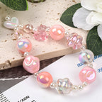 Spiral Acrylic Beads 17mm Transparent Pastel Colors 10pcs 4