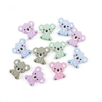 Silicone Focal Beads Animal Koala Tilted Head 20pcs 4