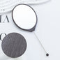 Beadable Plastic Mirrors Oval Wood Pattern