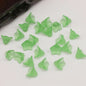 Frosted Transparent Trumpet Flower Glass Beads 9*13mm 20pcs 6