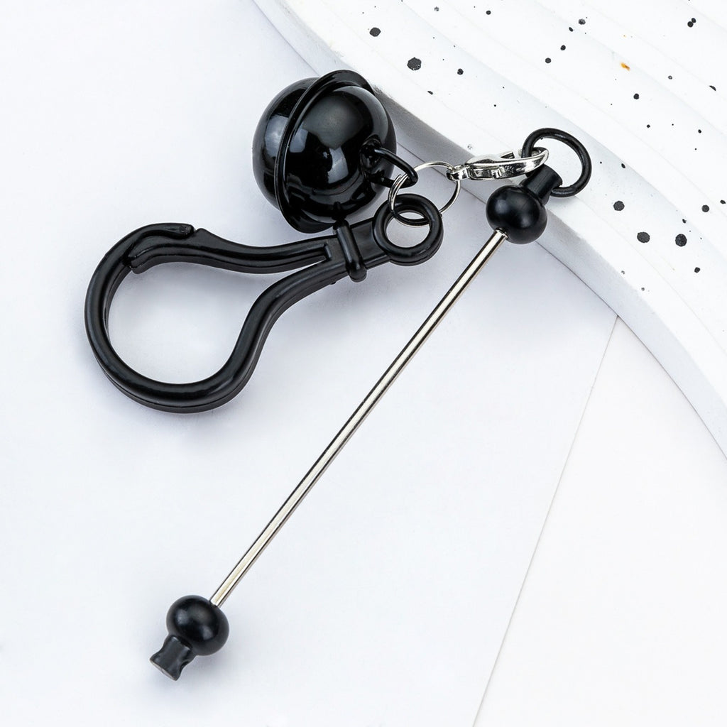 Beadable Bar Keychains With Bells