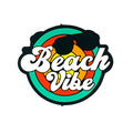 Silicone Focal Beads Beach Vibe Circle Badge Sunglasses 20pcs