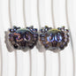 Plating 3D Crab Acrylic Beads 20mm Transparent Colorful 10pcs 11