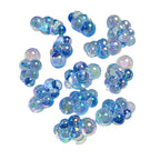 UV Finish Cloud Acrylic Beads 22x32mm Transparent Pastel 10pcs 5