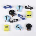 Silicone 3D Police Theme Focal Beads 20 pcs 2