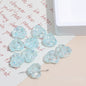 Transparent Heart Acrylic Beads 18x20mm Quilted Pastel 10pcs 8
