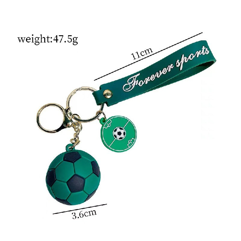 Silicone Sports Ball Keychain Colorful World Cup Soccer Theme 5