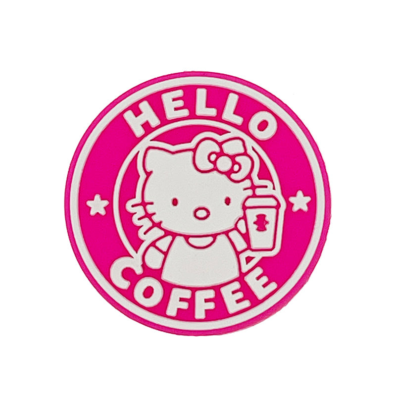 Hello Coffee Silicone Focal Beads 20pcs