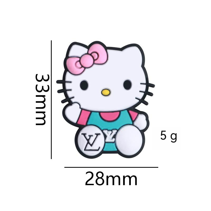 Silicone Focal Beads Mickey Kitty Yoda Colorful Cartoon Characters 20pcs 32