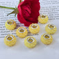 Acrylic Rose Spacer Beads 14mm Large Hole 50pcs 9