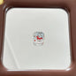 Transparent Square Acrylic Beads 16mm Apple and Kitten Printed 10pcs 6
