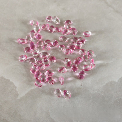 Czech Glass Teardrop Shaped Beads 6x8mm Iridescent Finish 2pcs 3