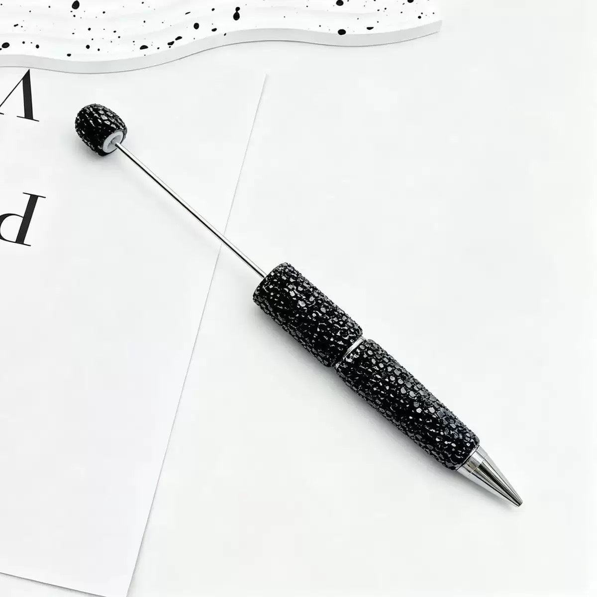 Beadable Pen Wholesale, Colorful Full Rhinestone Design Glass Decoration