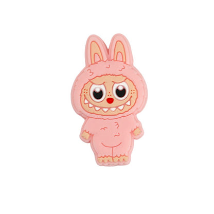 Silicone Focal Beads Bunny Characters Standing Upright 20pcs 8
